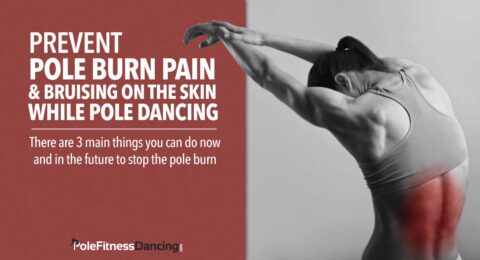 a pole dancer has a bruise on her back and thinking of a way to prevent getting pole bruises on her skin